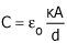 Parallel Plate Capacitor Formula
